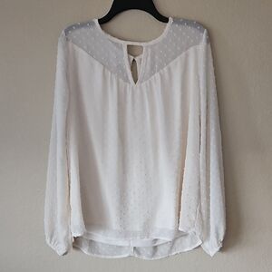Maurices White Women's Top Large‎